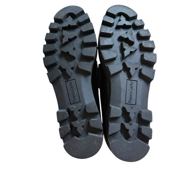 Franco Sarto Balin Penny Loafer Womens Size 7.5M Black Lug Sole Platform Chunky - Picture 8 of 9